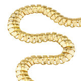 14K Gold 3D Rectangular Link Bracelet