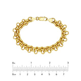14K Gold Multi Link Fancy Bracelet