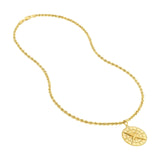 14K Gold Nautical Compass Pendant