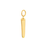 14K Gold Small Italian Horn Pendant