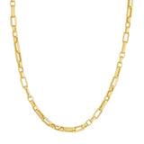 14K Gold Hollow Oval Link Chain