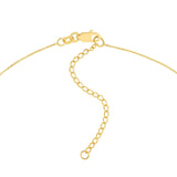 14K Gold Love Knot Pendant Cable Necklace