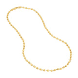 14K Gold 3.90MM Round Bead Chain Necklace