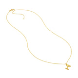 14K Gold Martini Pendant Necklace