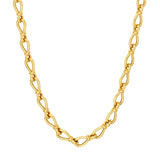 14K Gold Tear Drop Link Necklace