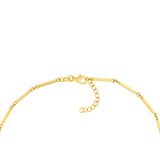 14K Gold Bar Chain Bracelet
