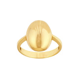 14K Gold Puffy Oval Ring