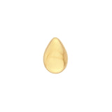 14K Gold Puffy Teardrop Stud Earrings