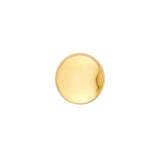 14K Gold Puffy Round Stud Earrings