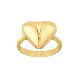 14K Gold Puffy Triangle Ring