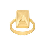 14K Gold Rectangular Ring