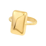 14K Gold Rectangular Ring