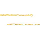 14K Gold Oval Link 5+1 Chain Necklace