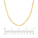 14K Gold Oval Link 5+1 Chain Necklace