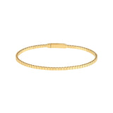 14K Gold Flexible Square Bangle