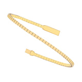 14K Gold Flexible Square Bangle