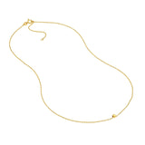 14K Gold Small Bead Pendant Necklace