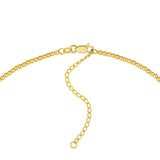 14K Gold Graduated Bead Station Necklace