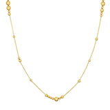 14K Gold Alternating Bead Chain Necklace