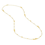14K Gold Alternating Bead Chain Necklace
