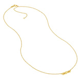 14K Gold Connected Mom Heart Pendant Necklace