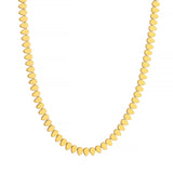 14K Gold Flat Teardrop Link Chain Necklace
