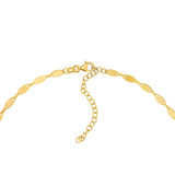 14K Gold Graduated Marquise Shape Necklace