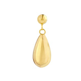 14K Gold Tear Drop Dangle Earrings