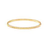 14K Gold Rectangle Studded Flexible Bangle