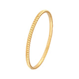 14K Gold Rectangle Studded Flexible Bangle