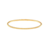 14K Gold Square Flex Bangle