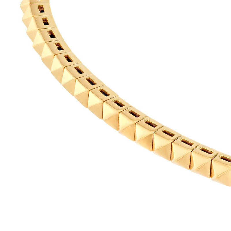 14K Gold Square Flex Bangle