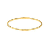 14K Gold Rounded Flexible Bangle