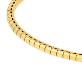 14K Gold Rounded Flexible Bangle
