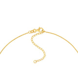 14K Gold Puffy Mom Pendant Necklace