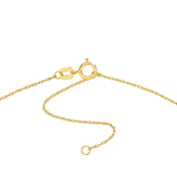 14K Gold Puff Star Pendant Necklace