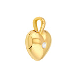 14K Gold Diamond Heart Pendant