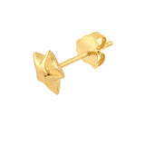 14K Gold Puff Star Stud Earrings