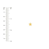 14K Gold Puff Star Stud Earrings