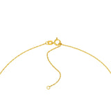 14K Gold Puffy Butterfly Pendant Necklace