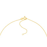 14K Gold Wavy Heart Pendant Necklace