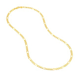 14K Gold 3.90MM Figaro Chain