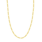 14K Gold 3.90MM Figaro Chain
