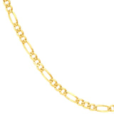 14K Gold 3.90MM Figaro Chain