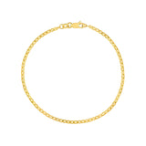 14K Gold 1.85MM Mariner Chain Bracelet