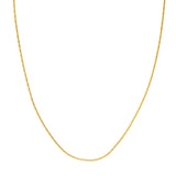 14K Gold 1.35MM Diamond Cut Forzentina Chain Necklace