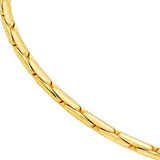 14K Gold 1.35MM Diamond Cut Forzentina Chain Necklace