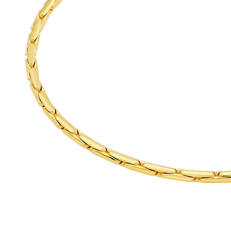 14K Gold 1.35MM Diamond Cut Forzentina Chain Bracelet