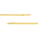14K Gold 4.20MM Curb Chain Bracelet
