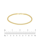 14K Gold 4.20MM Curb Chain Bracelet